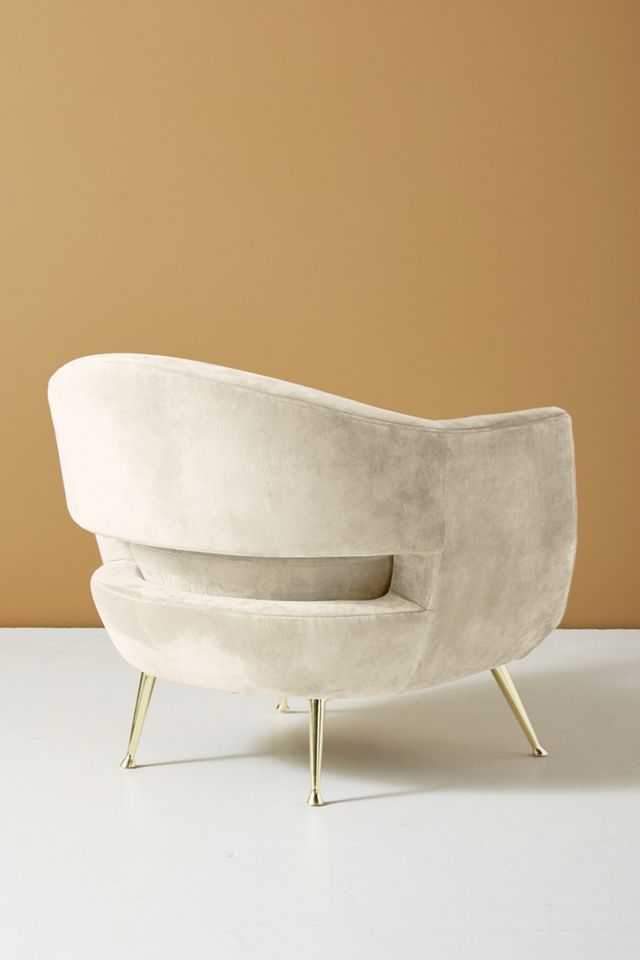 Lucca Slub Velvet Chair #4