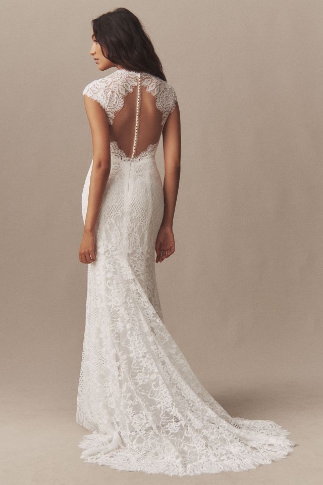 Wtoo by Watters Philomene Lace Cap Sleeve Wedding Gown