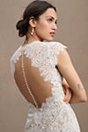 Wtoo by Watters Philomene Lace Cap-Sleeve Wedding Gown #4