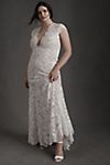 Wtoo by Watters Philomene Lace Cap-Sleeve Wedding Gown #6