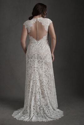 Cap Sleeve Wedding Dress Wtoo