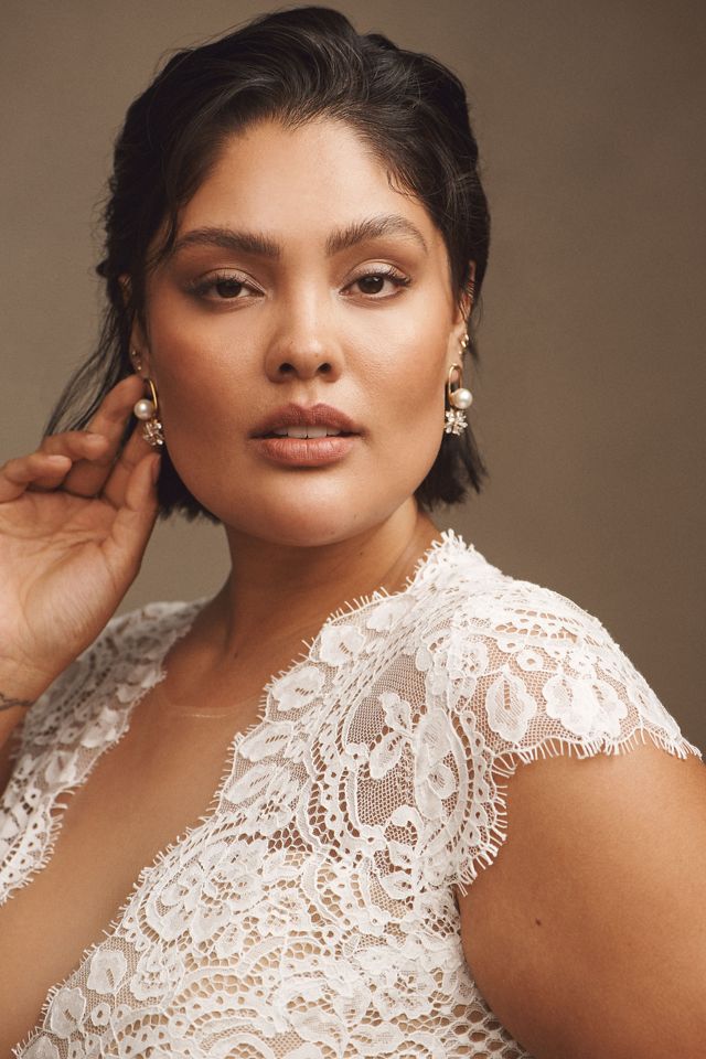 Wtoo by Watters Philomene Lace Cap-Sleeve Wedding Gown #4