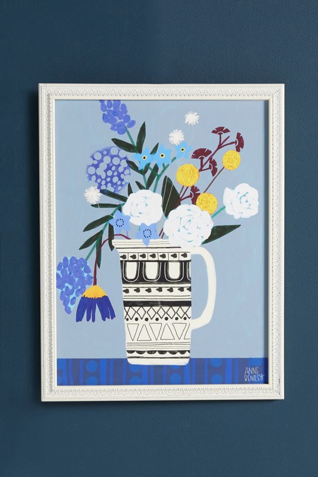 Blue Flowers Wall Art #1