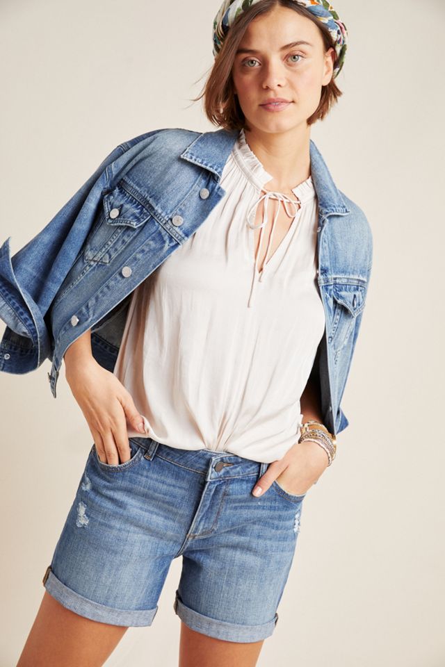 DL1961 Karlie Low-Rise Boyfriend Shorts #3