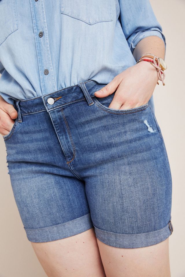 DL1961 Karlie Low-Rise Boyfriend Shorts #6