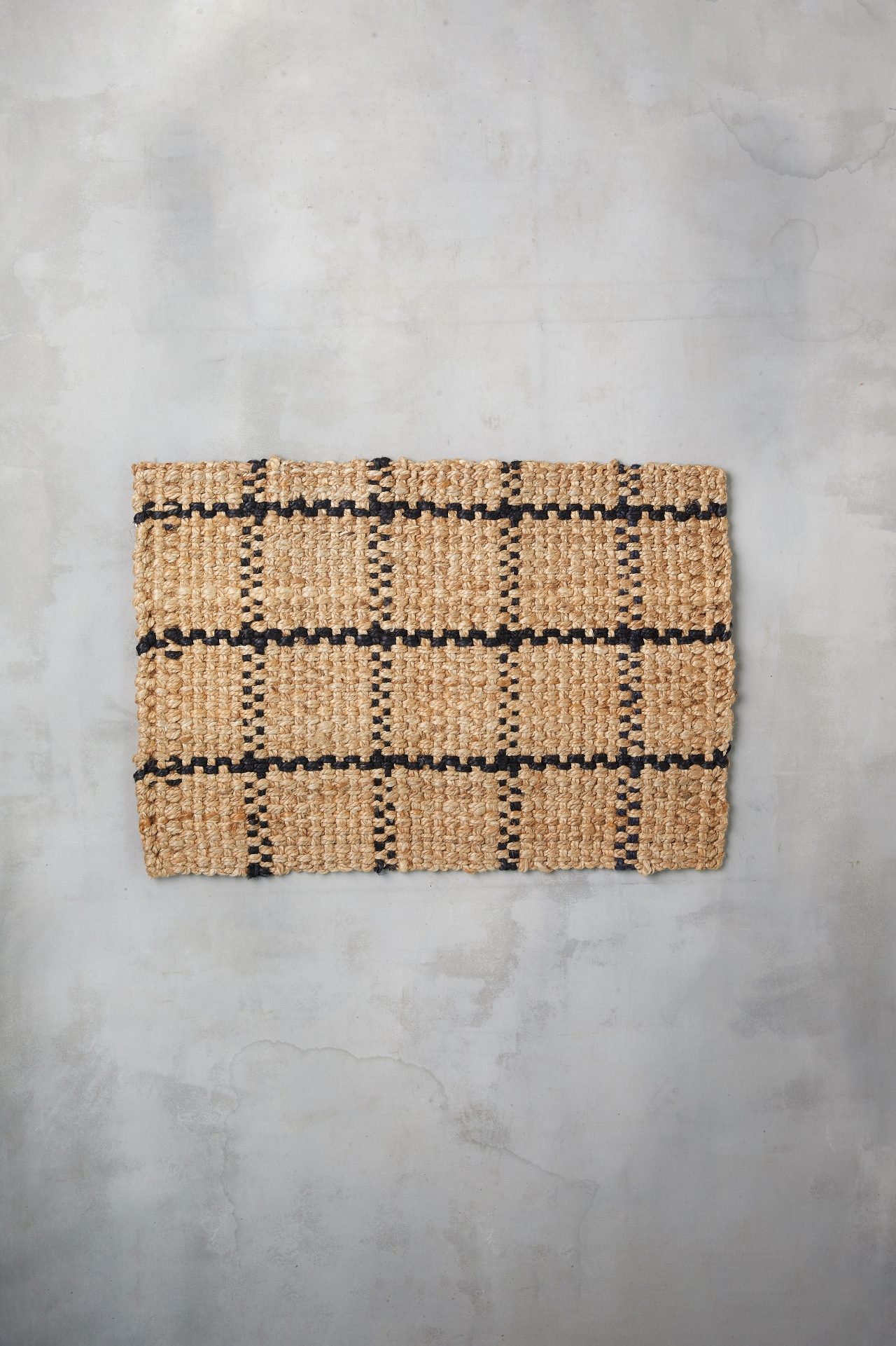 Windowpane Jute Doormat