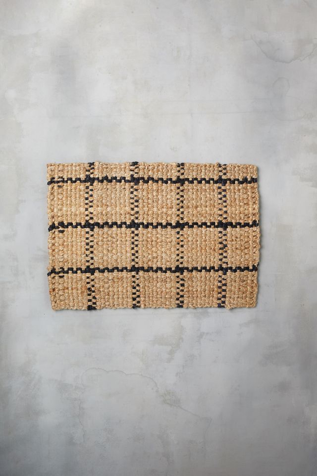 Windowpane Jute Doormat #4