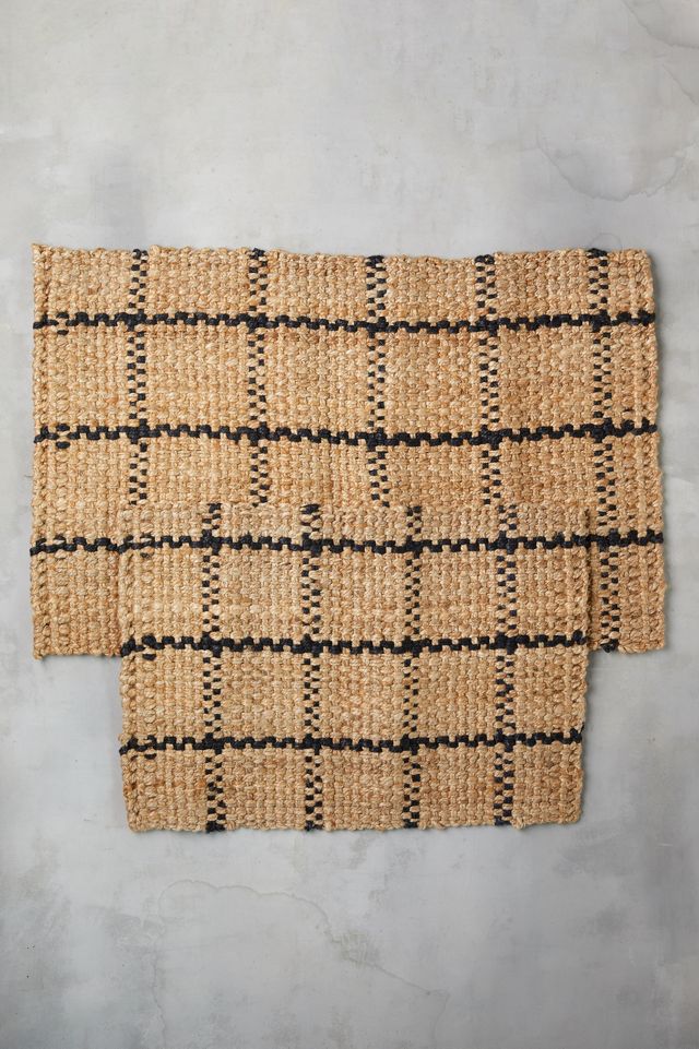 Windowpane Jute Doormat #5