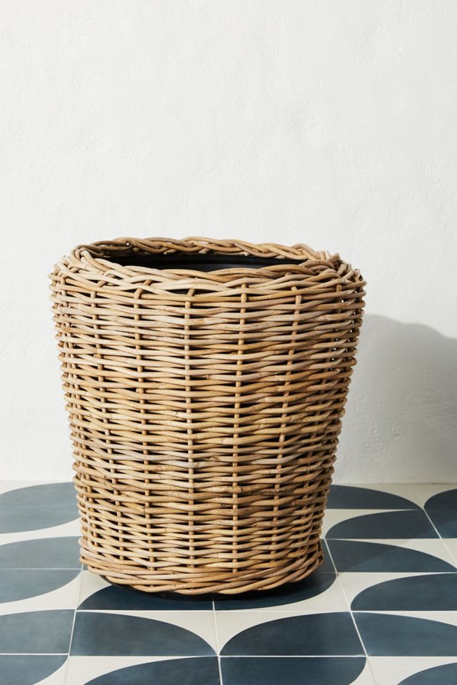 Rattan Basket Planter #1