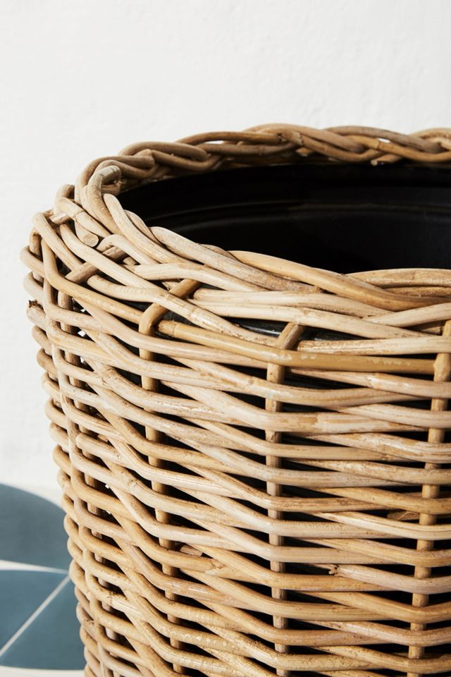 Rattan Basket Planter #2