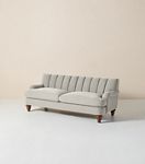 Channel Tufted Two-Cushion Sofa
