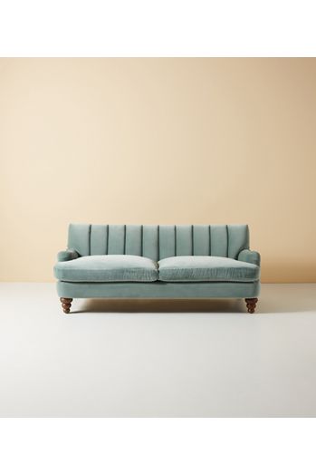 Channel Tufted Two-Cushion Sofa