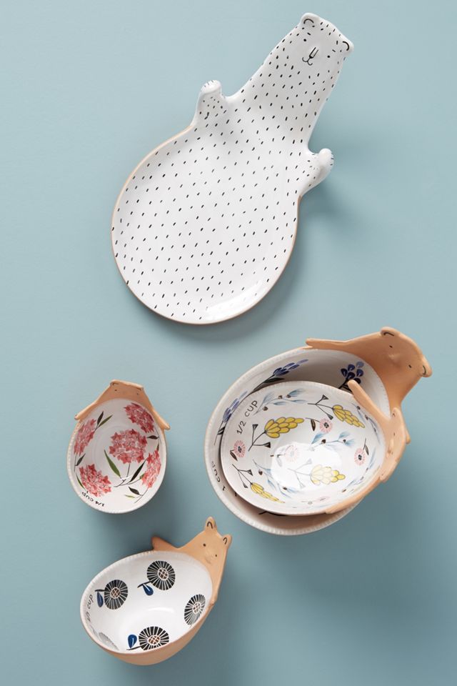 Ariya Ceramic Bear Measuring Cups, Set of 4 #1