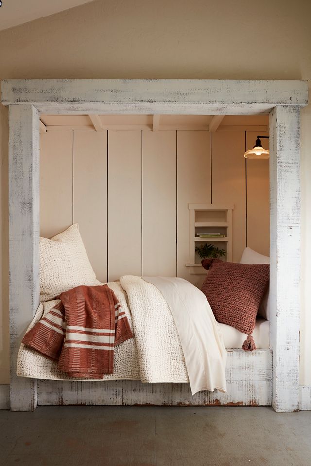 King Size Undyed Organic Cotton Handstitched Quilt