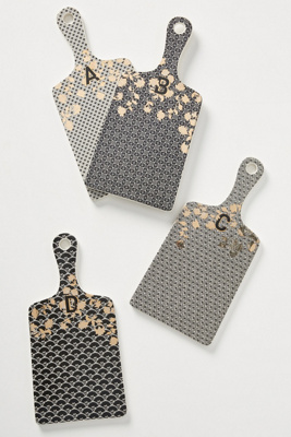 アンソロポロジー イニシャル入チーズボード モノグラム Eliza Tile Monogram Cheese Board | AnthroHome