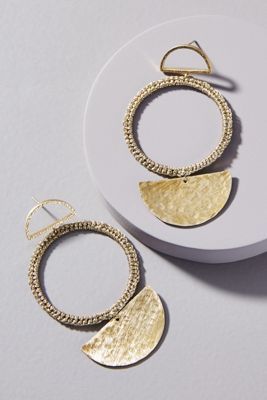 Caitlin Crocheted Drop Earrings