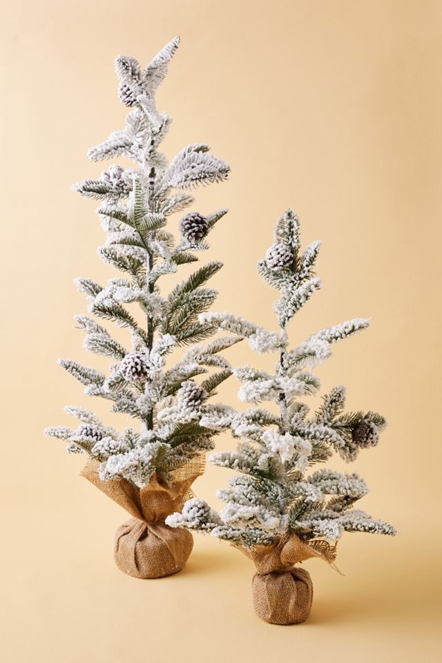 Flocked Christmas Tree | Anthropologie