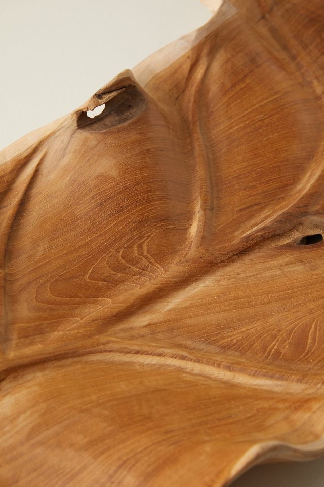 Oversized Teak Leaf Serving Board #2