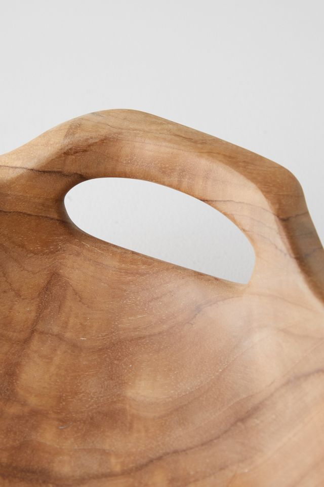 Oversized Teak Serving Bowl with Handles #2