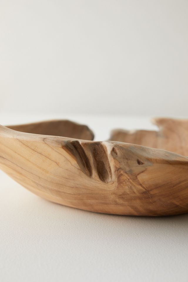 Oversized Teak Serving Bowl with Handles #3