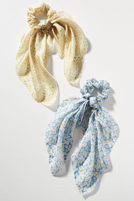 Cora Scarf Ponytail Holder Set