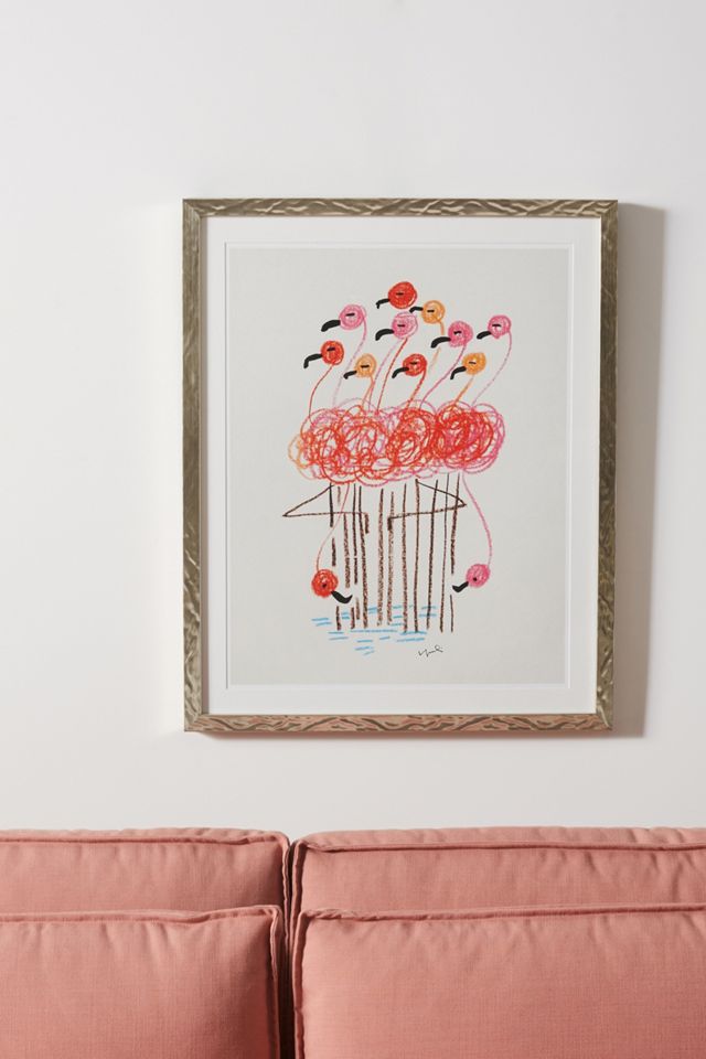 Flamingo Bouquet Wall Art