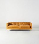 Mina Leather Two-Cushion Sofa