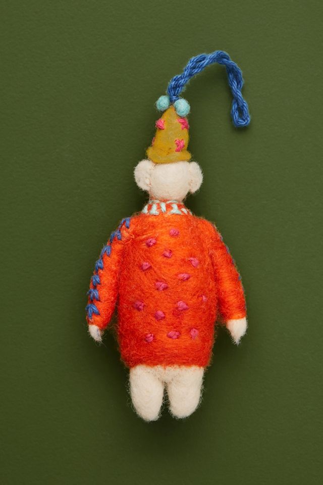 Cozy Polar Bear Ornament #1