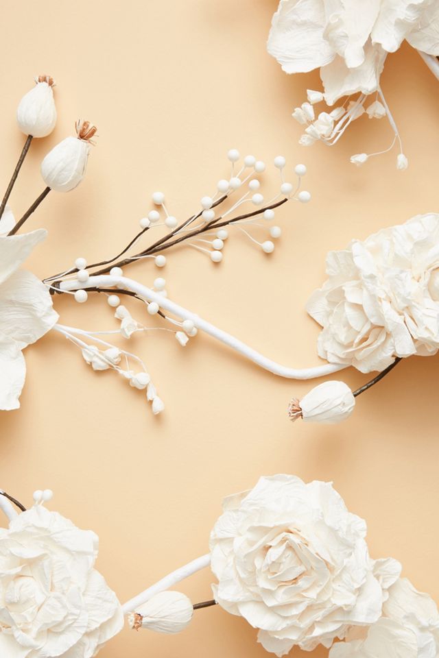 Mulberry Paper Flower Garland #1