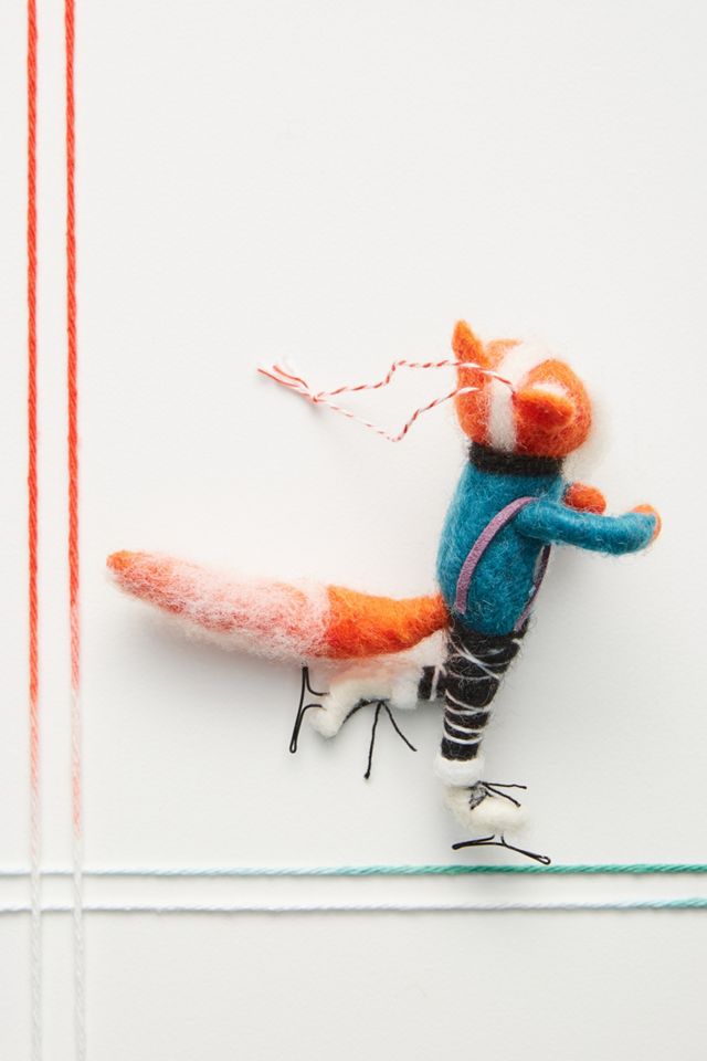 Figure Skating Fox Ornament #1