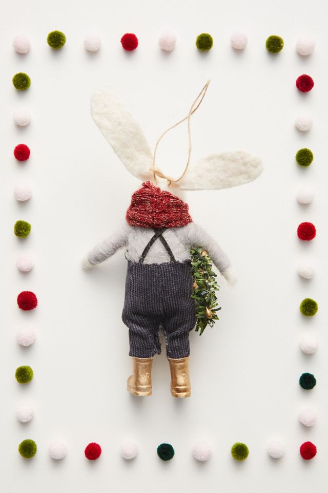 Rabbit Farmer Ornament #1