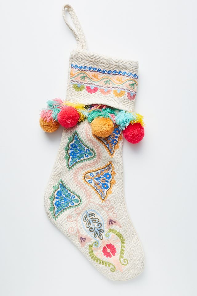 Claus Pommed Stocking | Anthropologie