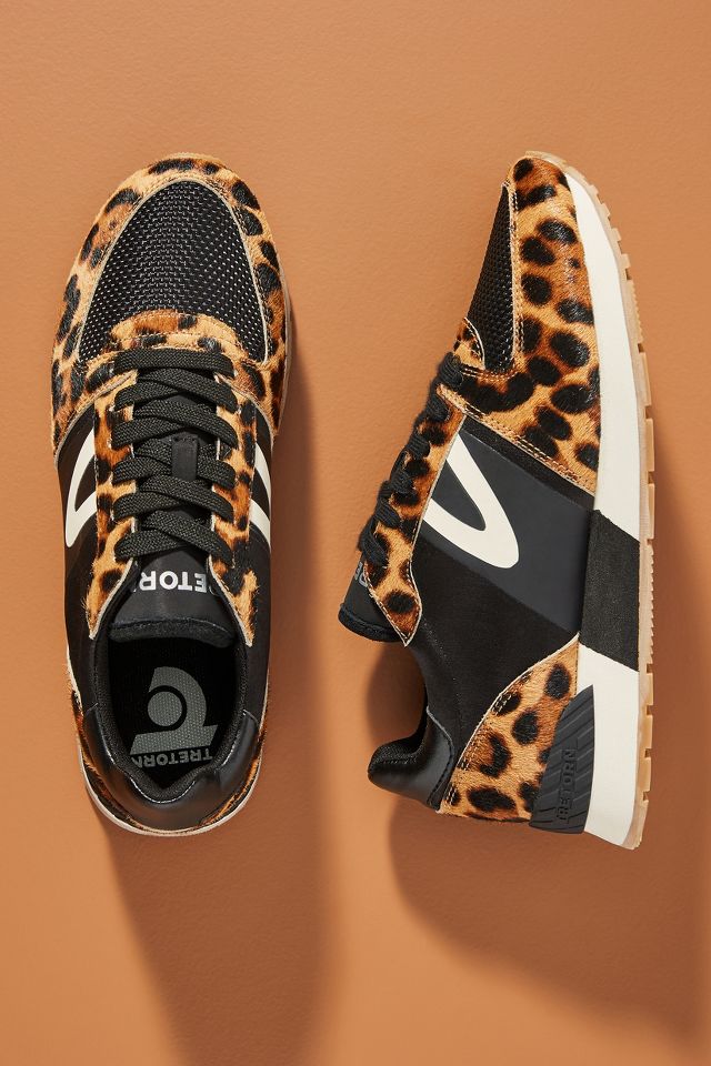 Tretorn loyola store leopard sneakers