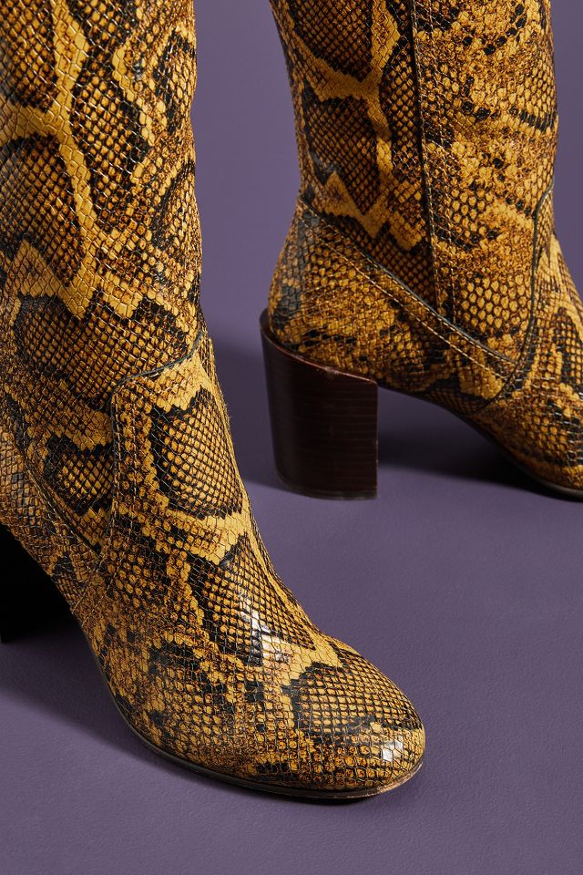 Anthropologie snakeskin clearance boots