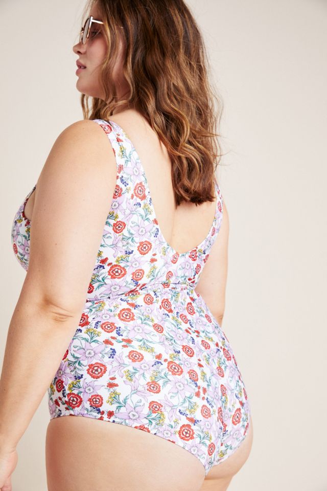 Anthropologie V-Neck One-Piece Swimsuit #1