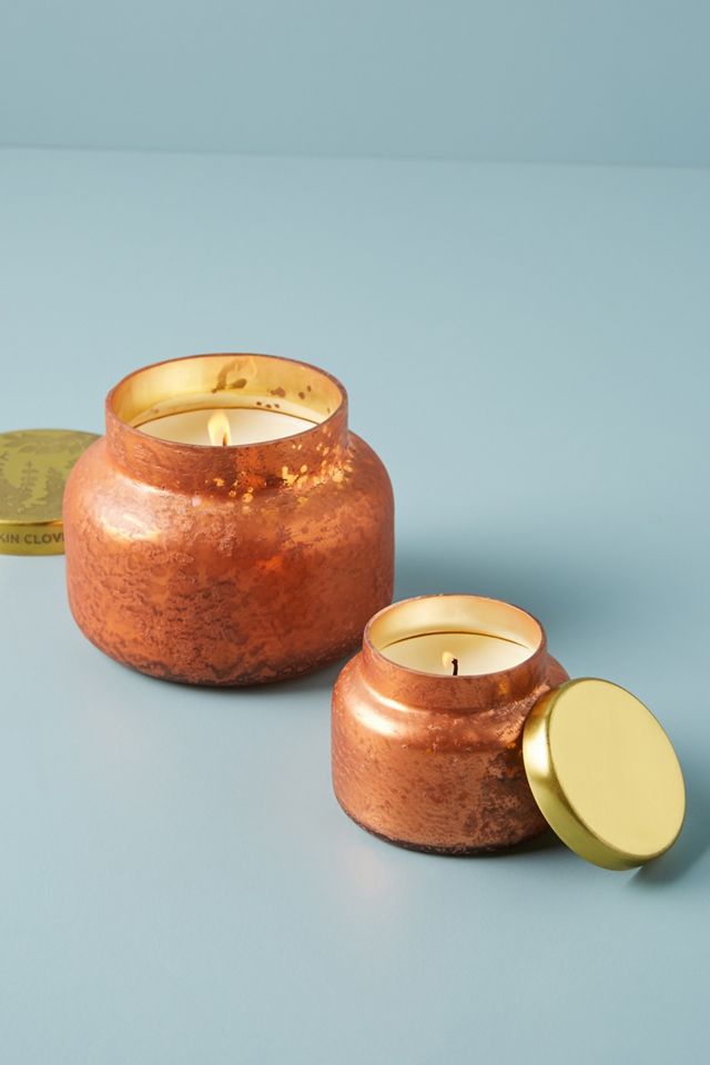 Mini Capri Blue Pumpkin Clove Jar Candle #2