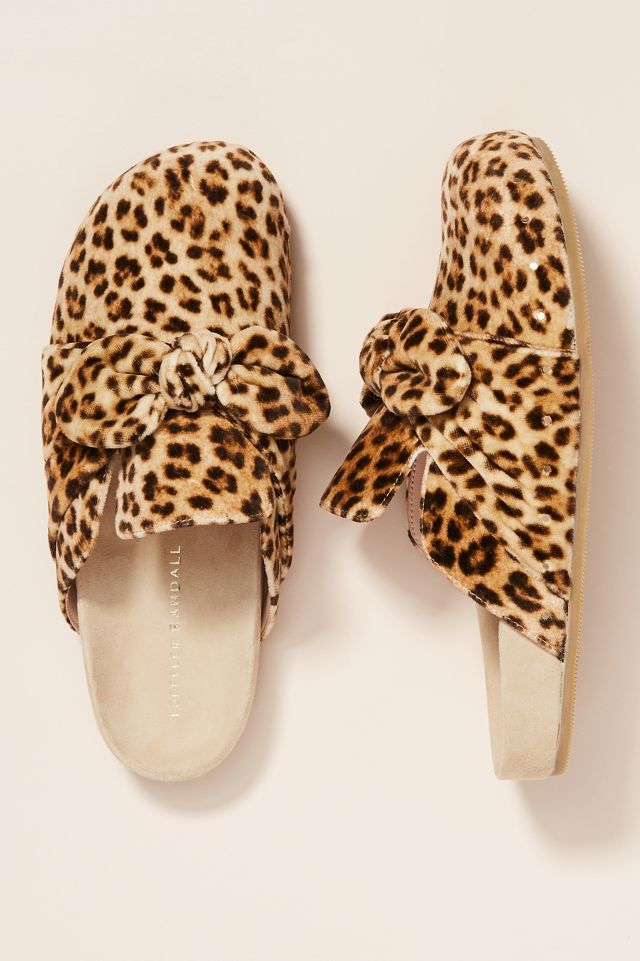 Loeffler randall hot sale leopard mules