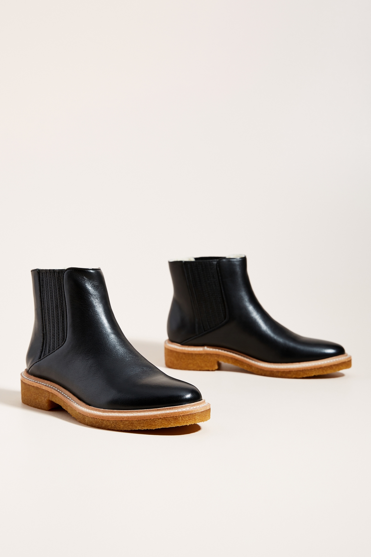 Botkier Shearling-Lined Chelsea Boots