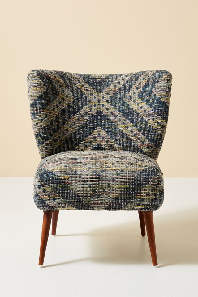 Alaris Rug-Printed Petite Accent Chair #1
