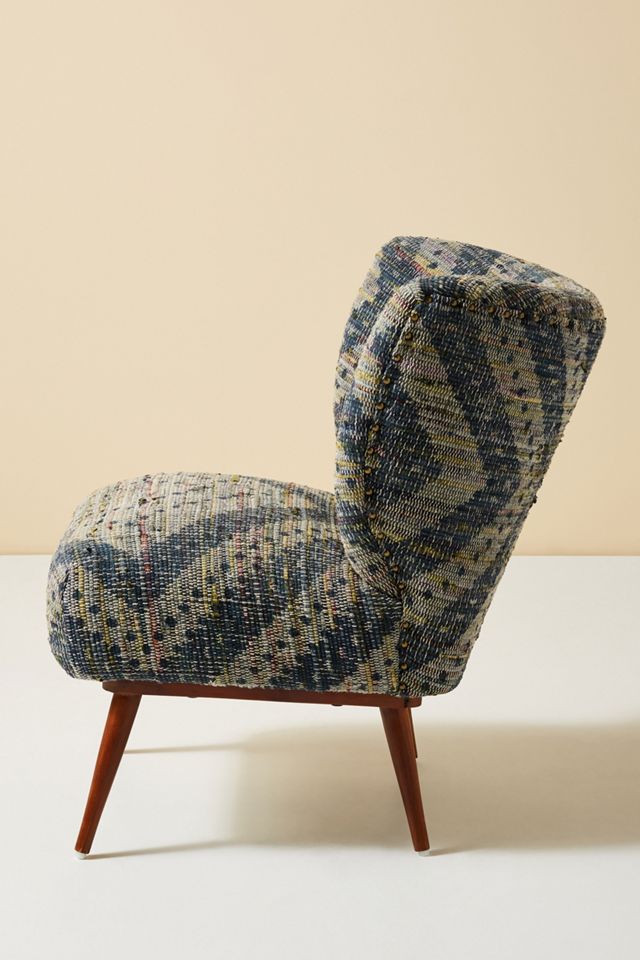 Alaris Rug-Printed Petite Accent Chair #3