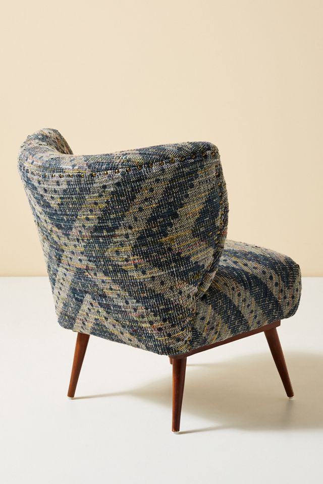 Alaris Rug-Printed Petite Accent Chair #4
