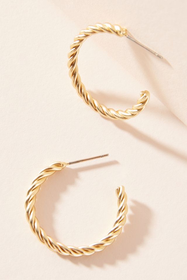 Lyra Twisted Hoop Earrings