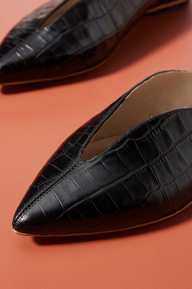 Guilhermina Pointed-Toe Ankle Strap Flats #2