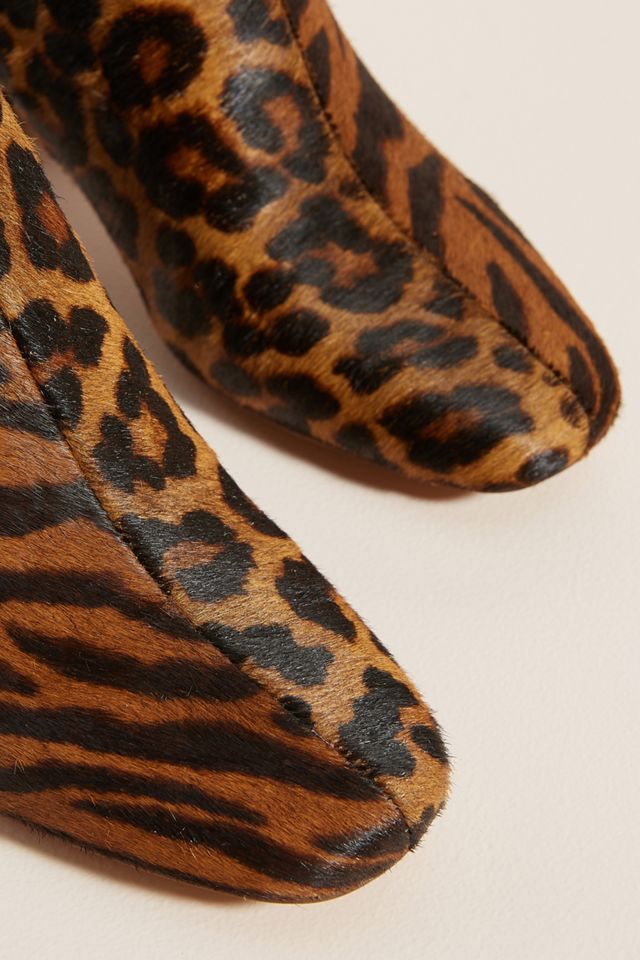 animal print ankle boots