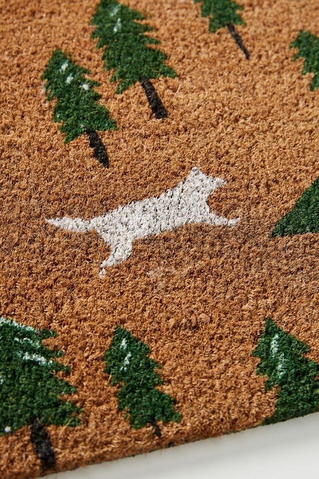 Tree Farm Dog Doormat #1