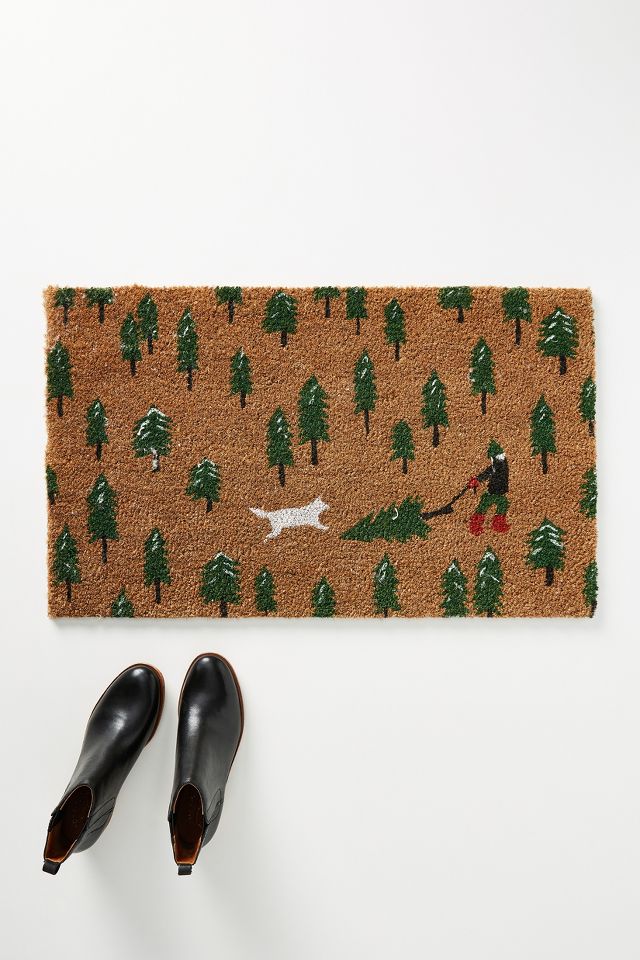 Tree Farm Dog Doormat | Anthropologie