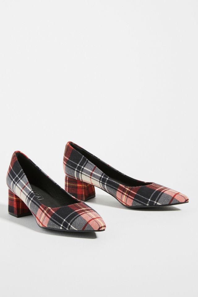Sol Sana Jade Plaid Heels #1