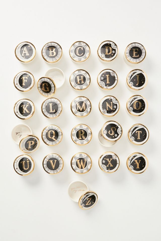 Lyra Monogram Trinket Dish #2