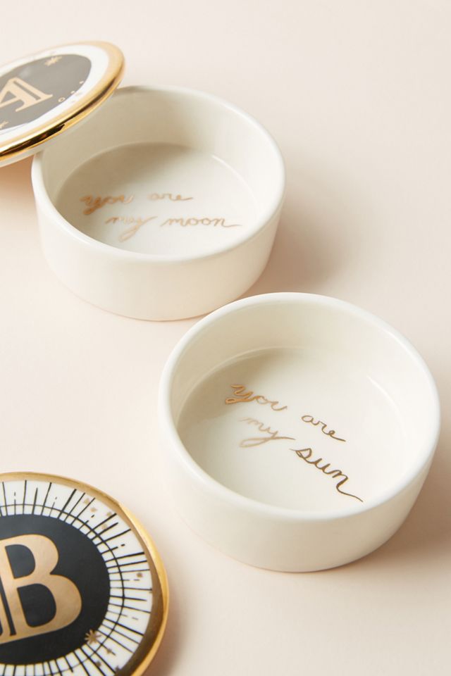 Lyra Monogram Trinket Dish #1