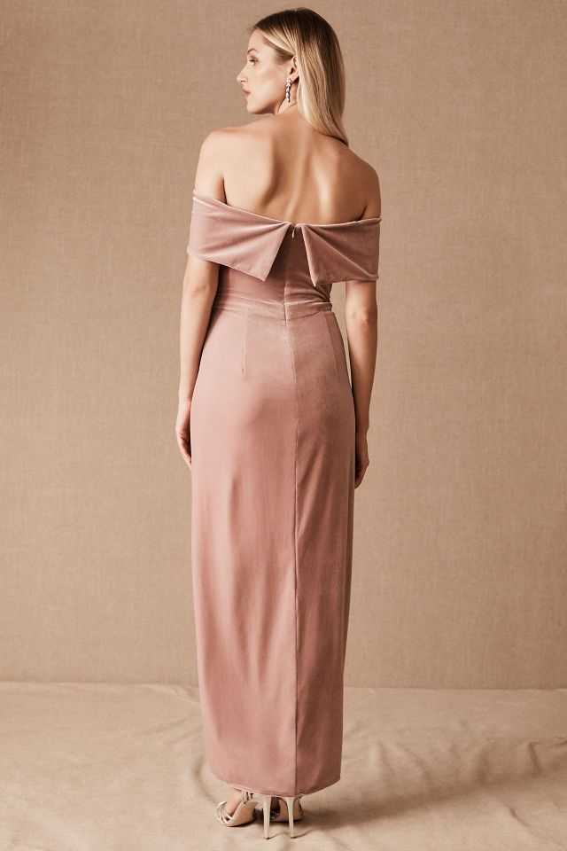 BHLDN Edison Velvet Dress Anthropologie